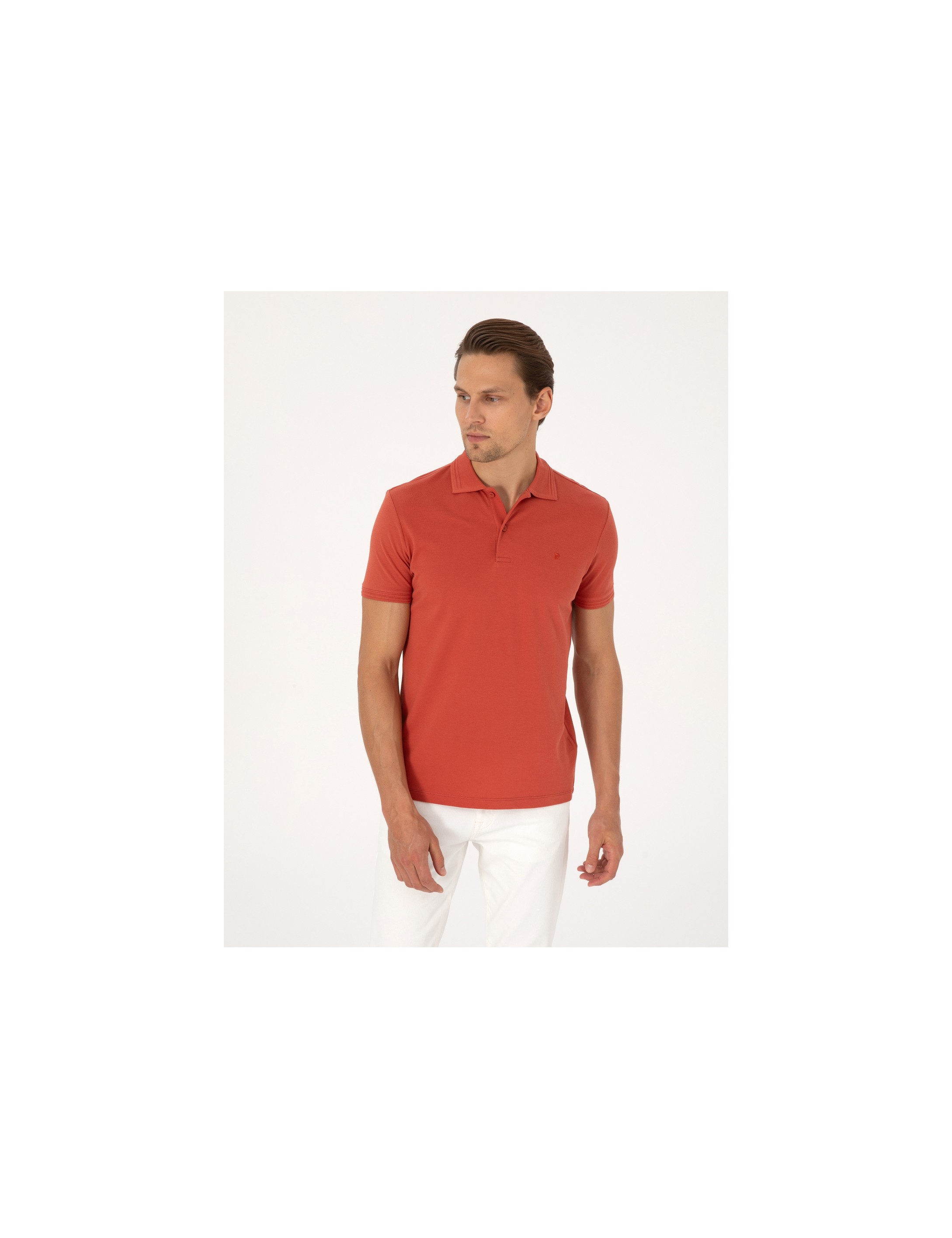 Pierre Cardin Erkek Siyah Slim Fit Basic Tişört 50325323-VR046
