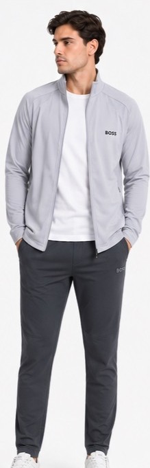 Boss Gri-Füme Regular Fit Eşofman Takımı görsel 3