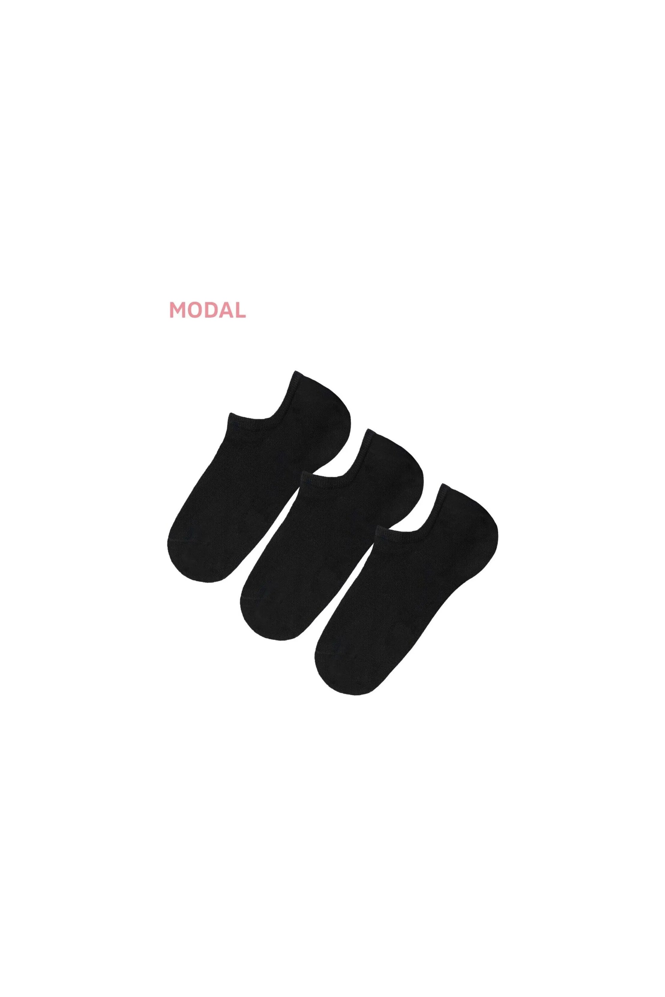 Suwen Görünmez 3 Lü Modal Sneaker Çorap görsel 4