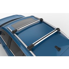 Turtle Air-1 Silver - Mercedes Vito W447 Extra Uzun Şasi, Tavan Taşıyıcı Ara Atkı Seti, Gri, Uyumlu Model Yıllar 2015-2016-2017-2018-2019-2020-2021-2022-2023-2024