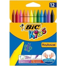 Bic Kids Plastidecor 12 Renk Mum Boya Kalemi Ekstra Dayanıklı Çocuklar İçin Temiz Kullanım