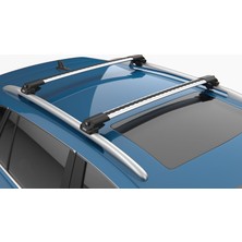 Turtle Air-1 Silver Kit, Honda Hr-V Mk3 2021->2026 Tavan Taşıyıcı Port Bagaj, Bisiklet ve Kayak Taşıyıcı Ara Atkı Seti, Gri