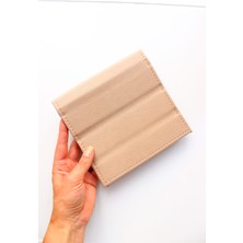 Poli Art Design Deri Dosya-Tablet A3 Albümler İçin Beige Renkli Eko Deri Klasör