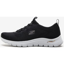 Skechers Arch Fit Vista - Gleaming Kadın Siyah Spor Ayakkabı Nefes Alabilir Yapı ve Konforlu Tasarım 104377