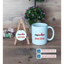 Hedizu Kişiye Özel Fizyoterapist Kupa Bardak Beyaz ve Anahtarlık Hediye Sepeti Fizyoterapiste Hediye Tıp Bayramı Hediyesi