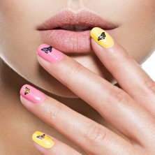 Artikel 2' Li Kelebek Tırnak Dövmesi, Tırnak Sticker, Nail Tattoo, Nail Art
