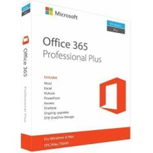 Microsoft Office 365 Lisans Anahtarı Professional Plus Özellikleri ile 5 PC/Mac/Tablete Uygun
