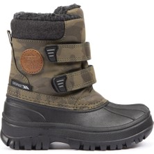 Trespass Alex Toddlers Çocuk Yeşil Bot Su Geçirmez Kışlık Unisex Snowboot Standart Kalıp Özellikleriyle