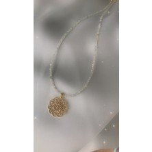 Doğaltaş Pembe Opal Kolye