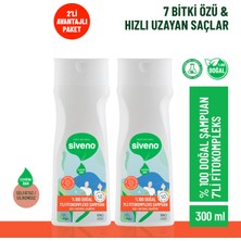 Siveno %100 Doğal Fitokompleks Şampuan 7 Değerli Bitki Yoğun Dökülme Karşıtı Besleyici Dolgunlaştırıcı 300 ml X 2 Adet