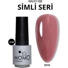 Kalıcı Oje S018, Simli Gül Kurusu, 4 ml