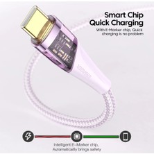 Bettyabecky Essager Pd 100W Kablo USB C'den C'ye Yüksek Hızlı Şarj Kablosu 5A Hızlı Şarj Kablosu Xiaomi Poco Huawei Oneplus iPad Macbook (Yurt Dışından)