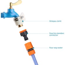 Bettyabecky 1/2 ''3/4'' 5/8'' 1'' Bahçe Aksesuarları Açık Araba Bahçe Hortumu Adaptörü Hızlı Bağlantı Tamir Boru Bağlantısı Musluk Bağlantı Boru Bağlantı Parçaları (Yurt Dışından)