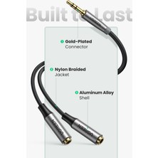 Bettyabecky Ugreen Kulaklık Splitter Kablosu 3.5mm Y Ses Jakı Splitter Uzatma Aux Kablosu 3.5mm Erkek 2 Port 3.5 mm Dişi Aux Adaptörü (Yurt Dışından)