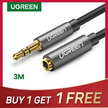 Bettyabecky Ugreen Jack 3.5 mm Ses Uzatma Kablosu Için Huawei P20 Lite Stereo 3.5mm Jack Aux Kablosu Kulaklıklar Için Xiaomi Redmi 5 Artı Pc Bilgisayar Ipod (Yurt Dışından)