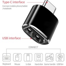 Bettyabecky Usb-C Android Otg Adaptör Tip C Dönüştürücü Erkek - Dişi Adaptör (Yurt Dışından)