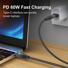 Bettyabecky Uslıon 3-In-1 60W USB C - Tip C Manyetik Kablo Süper Hızlı Şarj Qc 4.0 3.0 Usb-C - Mikro USB Kablosu Kablosu iphone Macbook Için (Yurt Dışından)