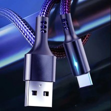 Bettyabecky Mikro USB Tip C Kablo 5A LED Hızlı Şarj Mikro Veri Kablosu Huawei Samsung Xiaomi iPhone Android Cep Telefonu Şarj Kabloları (Yurt Dışından)