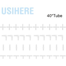 Bettyabecky Usihere 40 Parça Akvaryum Hava Hortumu Ayırıcı Plastik Inline Valf Konnektörü Beyaz (Yurt Dışından)