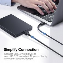Bettyabecky Ugreen USB Tip C - Mikro USB 3.0 Harici Sabit Sürücü Hızlı Veri Aktarımı ve Şarj Senkronizasyon Kablosu Western Seagate Toshiba Canvio Samsung Galaxy S5 Not 3 (Yurt Dışından)