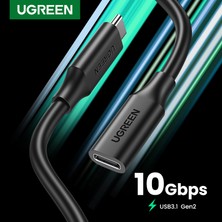 Bettyabecky Ugreen USB Uzatma Kablosu 10 Gbps USB C - USB C Genişletici Kablosu 1 M Xiaomi Huawei Samsung Macbook Air Nintendo Anahtarı USB C 3.1 Uzatma Kablosu (Yurt Dışından)