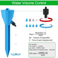 Bettyabecky Bitki Sulayıcı, Yavaş Tahliye Kontrol Vanası Anahtarı ile 12PCS Kendinden Bitki Sulama Spike Sistemi, Otomatik Bitki Sulayıcı (Yurt Dışından)