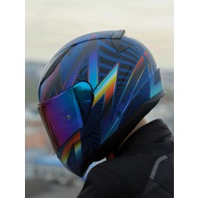 Ls2 Rapıd 2 Optık Mat Mavi-Mor Kask
