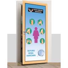 Sınıf Sepeti Kapı Giydirme - Kız Öğrenci Wc - K1183