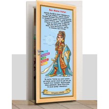Sınıf Sepeti Kapı Giydirme - Çizgi Tarih - Mama Hatun - K635