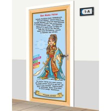 Sınıf Sepeti Kapı Giydirme - Çizgi Tarih - Mama Hatun - K635