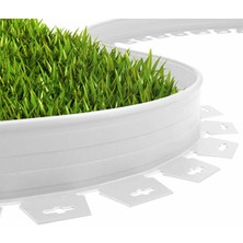 Hd Gurup Çim Ayırıcı Esnek Plastik Çim Sınırlayıcı Bordür Taş Toprak Ayıracı Beyaz