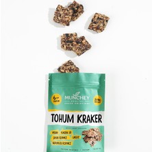 Munchey Büyük Boy  Zeytinli Tohum Kraker Glutensız 100 gr