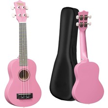 Midex UKX-233PK Pembe Concert Ukulele (Askı Çanta Metod Pena)