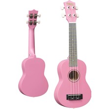 Midex UKX-233PK Pembe Concert Ukulele (Askı Çanta Metod Pena)