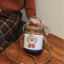 Peace Kadın Omuz Çantası Kova Çantası Crossbody Çanta Banliyö Çantası (Yurt Dışından)