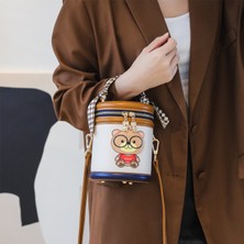 Peace Kadın Omuz Çantası Kova Çantası Crossbody Çanta Banliyö Çantası (Yurt Dışından)