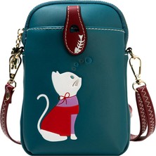 Peace Kadın Omuz Çantası Crossbody Çanta Mini Cep Telefonu Çantası (Yurt Dışından)