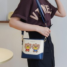Peace Omuz Çantası Kadın Çantası Moda Crossbody Çanta Kova Çantası (Yurt Dışından)