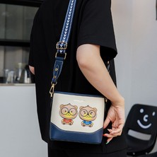 Peace Omuz Çantası Kadın Çantası Moda Crossbody Çanta Kova Çantası (Yurt Dışından)