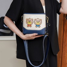 Peace Omuz Çantası Kadın Çantası Moda Crossbody Çanta Kova Çantası (Yurt Dışından)