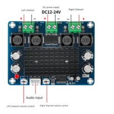 inibolan XH-A283 Amplifikatör Kartı 100W+100W Çift Kanallı Amplifikatör Kartı Stereo DC12-24V Amplifikatör Kartı Dijital Yüksek Amplifikatör (Yurt Dışından)