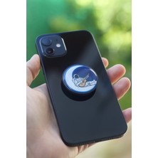 Excarpin Gitar Çalan Astronot Telefon Tutucu Pop Socket Rahat Kullanım Parmak Tutucu