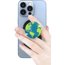 Excarpin Dünya Telefon Tutucu Pop Socket Rahat Kullanım Parmak Tutucu