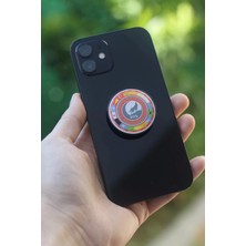 Excarpin Türk Devletleri Pusulası Telefon Tutucu Pop Socket Rahat Kullanım Parmak Tutucu