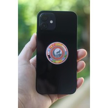 Excarpin Türk Devletleri Pusulası Telefon Tutucu Pop Socket Rahat Kullanım Parmak Tutucu