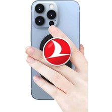 Excarpin Türk Hava Yolları Telefon Tutucu Pop Socket Rahat Kullanım Parmak Tutucu