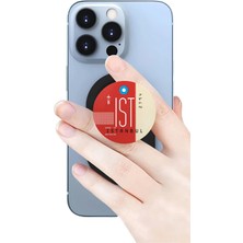 Excarpin Istanbul Uçuş Seferi Bilet Telefon Tutucu Pop Socket Rahat Kullanım Parmak Tutucu