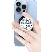 Excarpin Paramedic (Sağlık Görevlisi) Telefon Tutucu Pop Socket Rahat Kullanım Parmak Tutucu