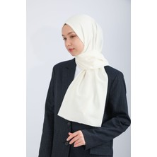 Hijabchi Pamuk Kraş Şal - Krem