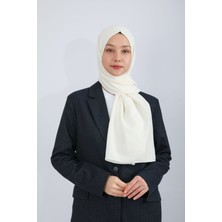 Hijabchi Pamuk Kraş Şal - Krem